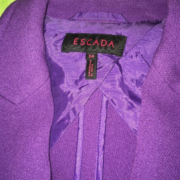 ESCADA Women’s Purple Designer Blazer 34 - Picture 6 of 8